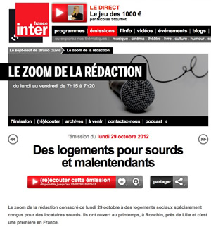 Visuel représentant un micro et le titre "Zoom de la rédaction"