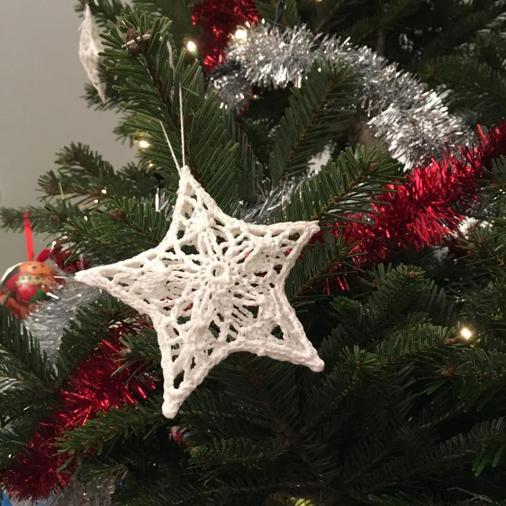 Étoile de noël au crochet